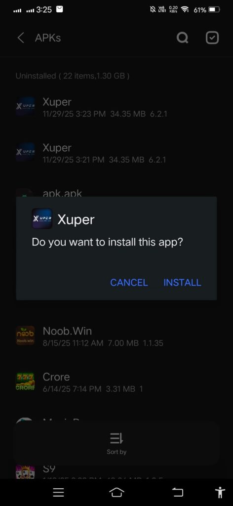 Xuper TV install 1