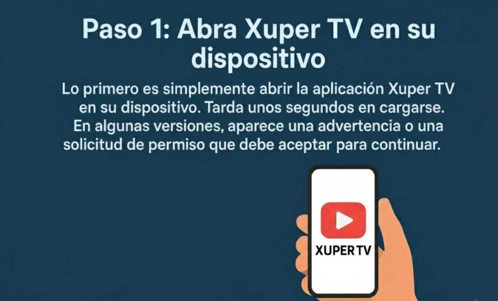 crear una cuenta en Xuper TV